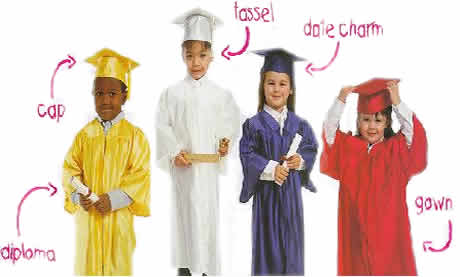 preschool caps and gowns